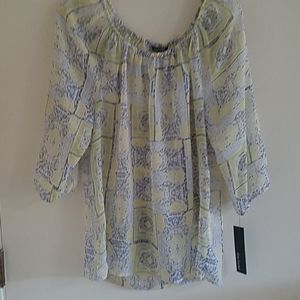 Elle peasant blouse